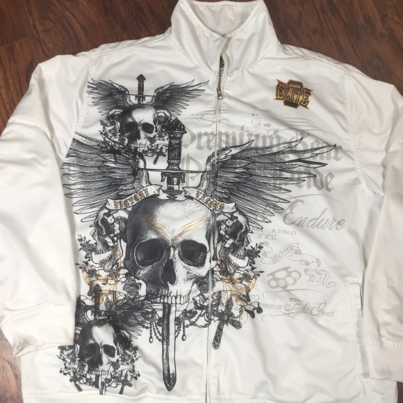 MMA Elite Black & White Track Jacket size XL - Picture 3 of 8